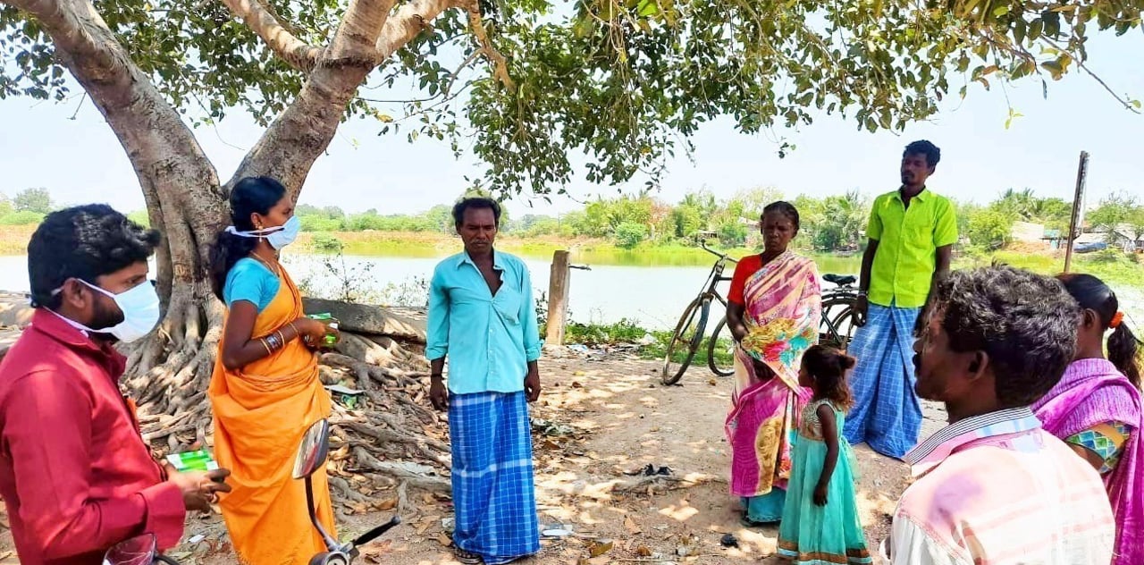 Pachaiamma raises awareness on COVID 19 202003 CHE IJM and RBLA COVID 19 Outreach Approved for Full Use