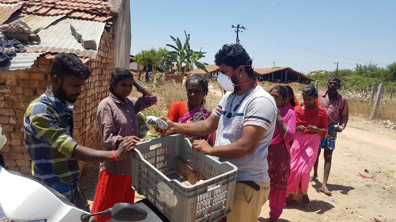 30 March MSB survivors receiving food parcels 202003 BAN COVID Outreach to Survivors Approved for Full Use