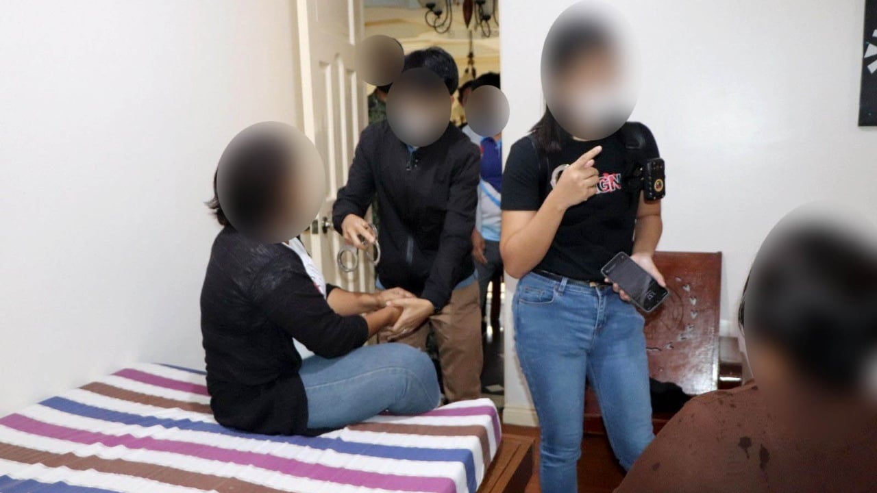 WCPC operatives arrest two suspected female traffickers Photo by PNP WCPC