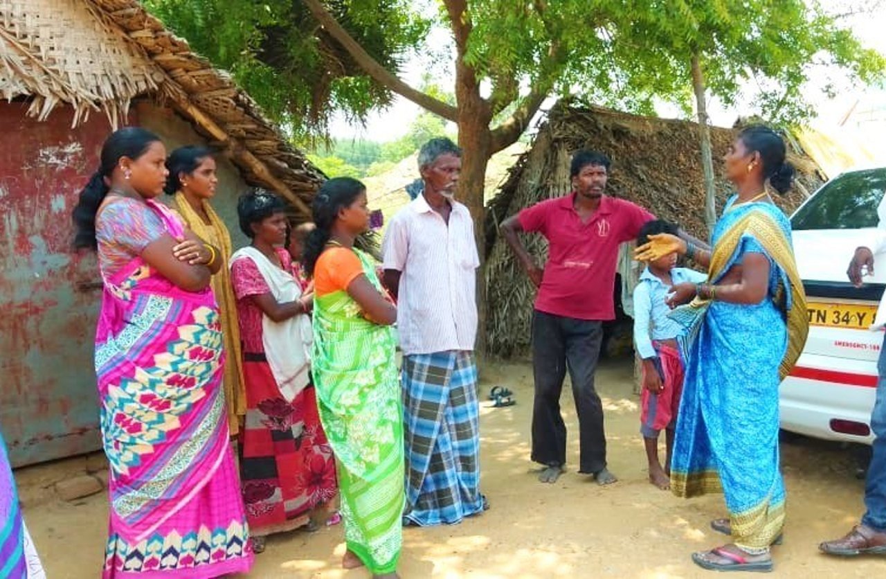 Kuppammal raises awareness 202003 CHE IJM and RBLA COVID 19 Outreach Approved for Full Use