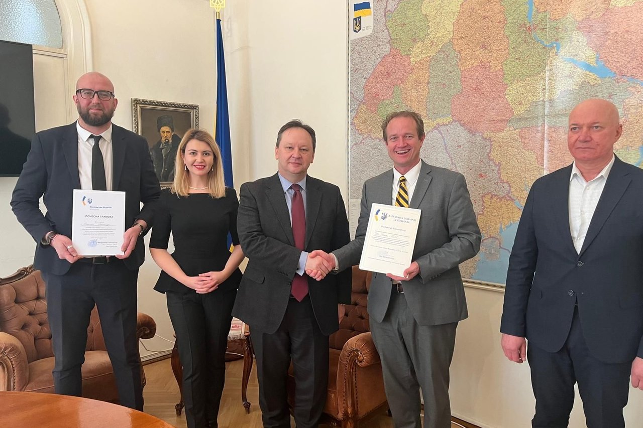 EATP Romania IJM awarded commendation by the Embassy of Ukraine in Romania 202412 RO IJM awarded commendation by the Embassy of Ukraine in Romania Approved for Full Use