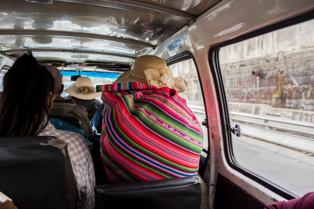 Woman on Bus jpg 2023 Bolivia Streets Culture Approved for Full Use